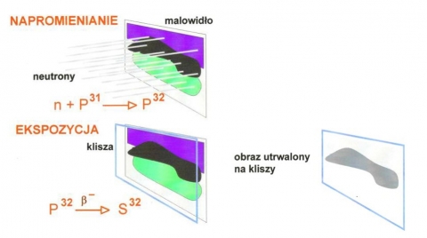 Autoradiografia malowideł – zasada działania